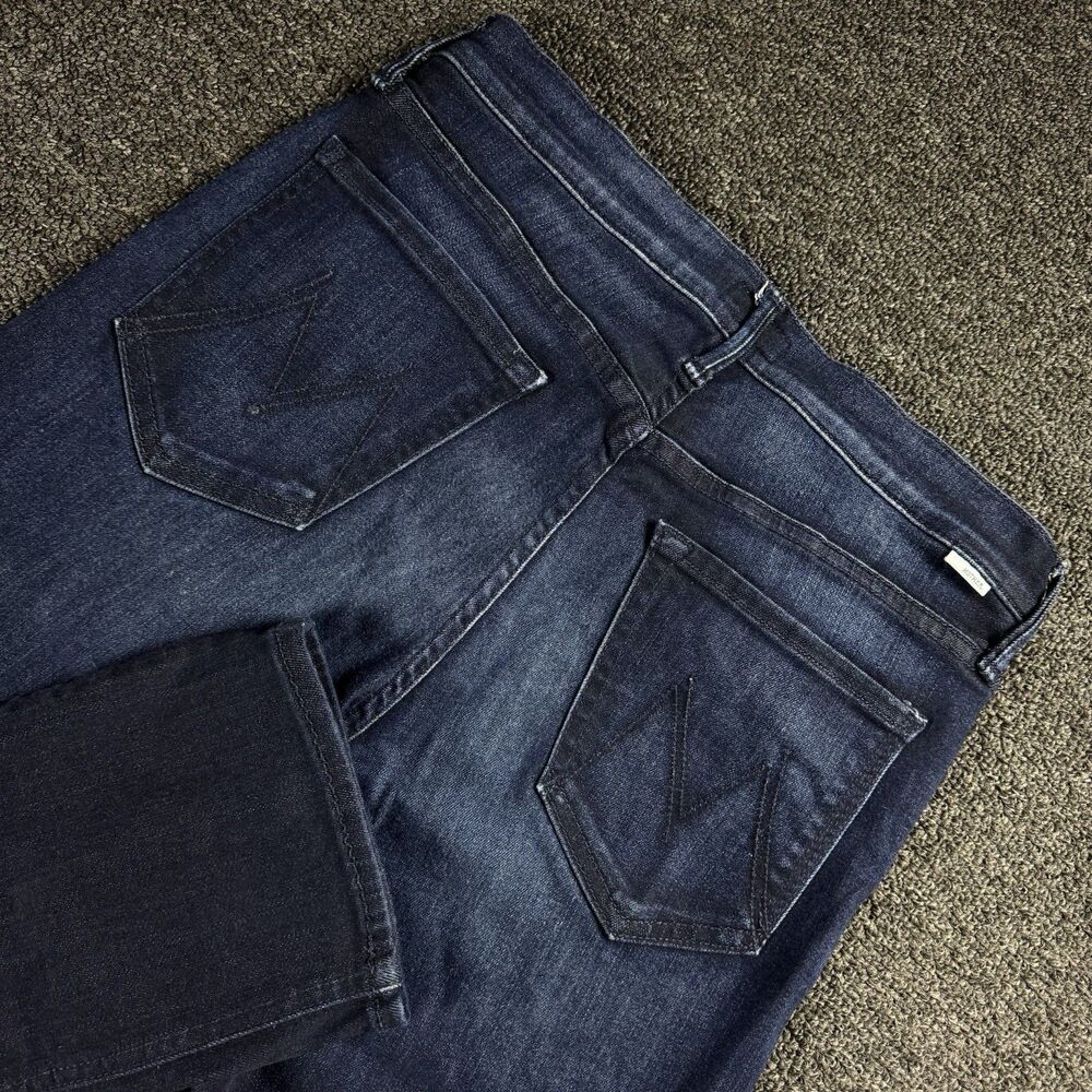 MOTHER The Mid Rise Dazzler Ankle Jeans Now Or Never Dark Wash Size 29 x 28.5